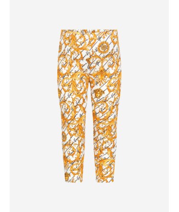 Versace Baby Girls Baroque Cotton Leggings est présent 