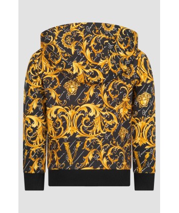 Versace Girls Baroque Cotton Zip Up Top store