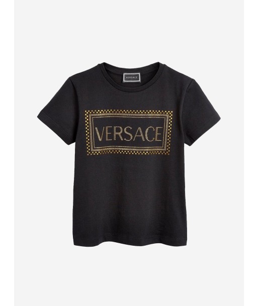 Versace Girls Stud Logo T-Shirt paiement sécurisé