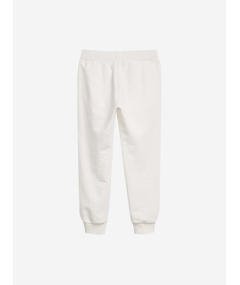 Versace Girls Ivory & Gold Cotton Joggers en stock