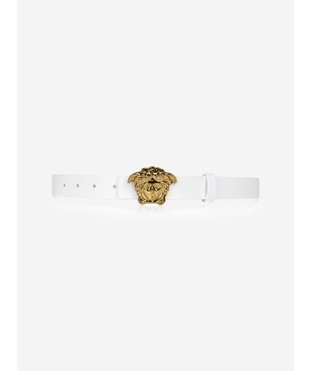 Versace Girls Reversible Barocco Belt in White du meilleur 