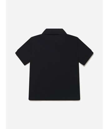 Versace Boys Medusa Logo Polo Shirt in Black À commander