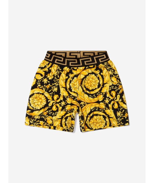 Versace Baby Boys Barocco Shorts in Black acheter en ligne