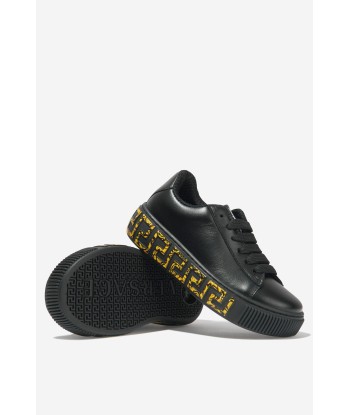 Versace Girls Leather Greca Logo Trainers Profitez des Offres !