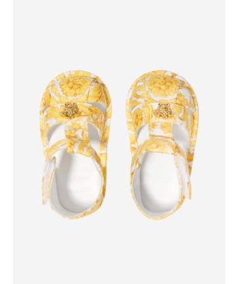 Versace Baby Unisex Barocco Print Pre-Walker Sandals le des métaux précieux