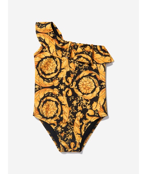 Versace Baby Girls Barocco Swimsuit in Black JUSQU'A -70%! 