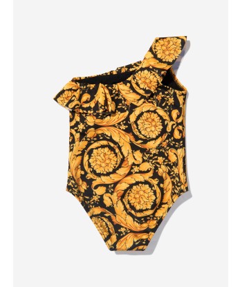 Versace Baby Girls Barocco Swimsuit in Black JUSQU'A -70%! 