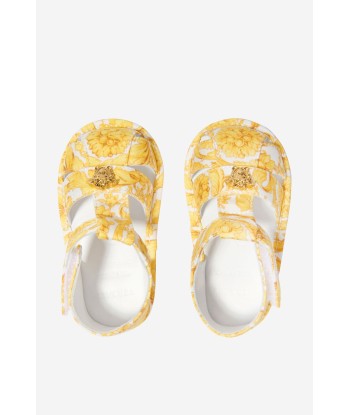 Versace Baby Unisex Barocco Print Pre-Walker Sandals le des métaux précieux