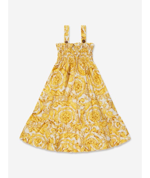 Versace Baby Girls Sleeveless Barocco Dress in Gold à prix réduit toute l'année