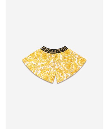 Versace Baby Girls Barocco Shorts in Gold commande en ligne