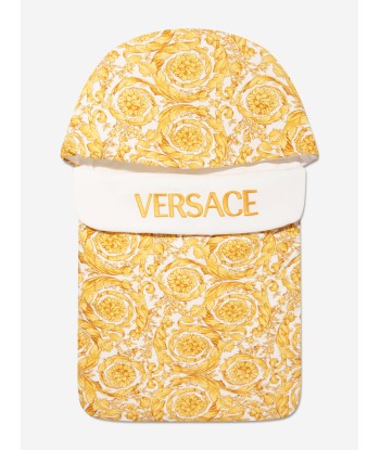 Versace Baby Barocco Print Nest in Gold Dans la société mordern