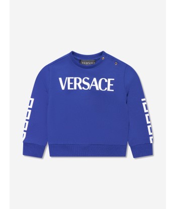 Versace Baby Boys Logo Sweatshirt in Blue votre restaurant rapide dans 