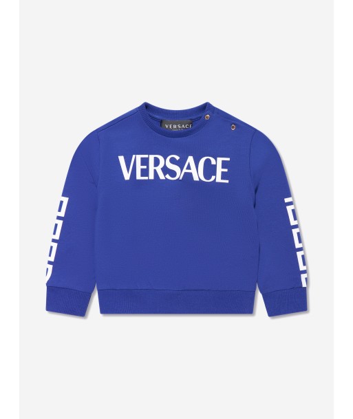 Versace Baby Boys Logo Sweatshirt in Blue votre restaurant rapide dans 