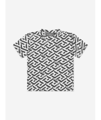 Versace Baby Boys La Greca T-Shirt in Grey meilleur choix