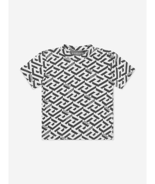 Versace Baby Boys La Greca T-Shirt in Grey meilleur choix