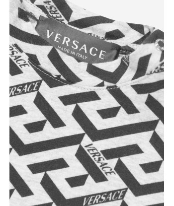 Versace Baby Boys La Greca T-Shirt in Grey meilleur choix