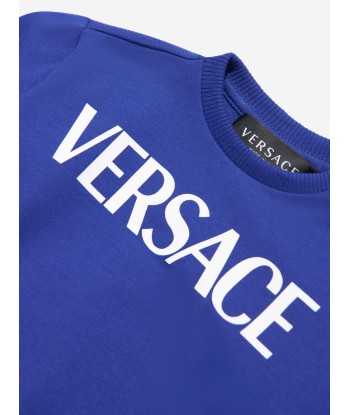 Versace Baby Boys Logo Sweatshirt in Blue votre restaurant rapide dans 