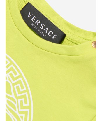 Versace Baby Boys Medusa Logo T-Shirt in Lime Paris Déstockage Promo