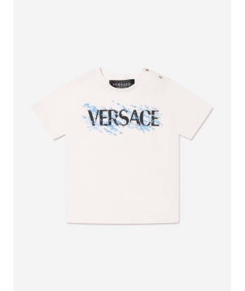 Versace Baby Boys Logo T-Shirt in White Comment ça marche