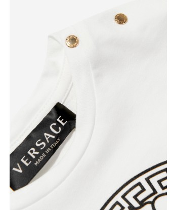 Versace Baby Medusa Logo T-Shirt in White sélection de produits