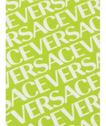 Versace Baby Logo Print T-Shirt in Green pas cher