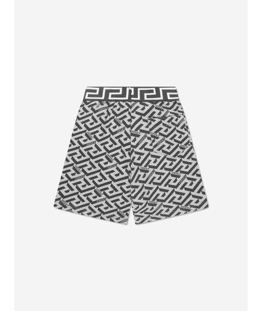 Versace Boys La Greca Shorts in Grey de l' environnement