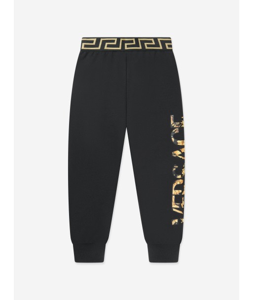 Versace Boys Logo Joggers in Black Livraison rapide