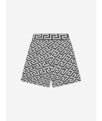 Versace Boys La Greca Shorts in Grey de l' environnement