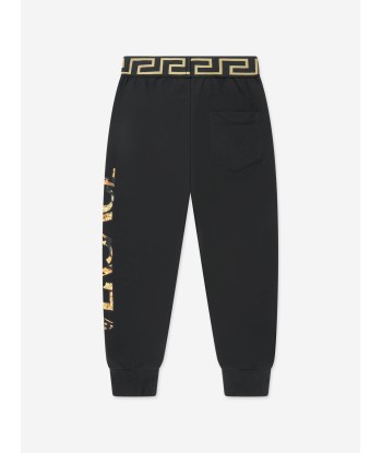 Versace Boys Logo Joggers in Black Livraison rapide