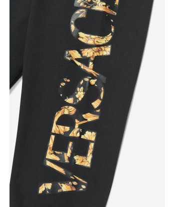 Versace Boys Logo Joggers in Black Livraison rapide