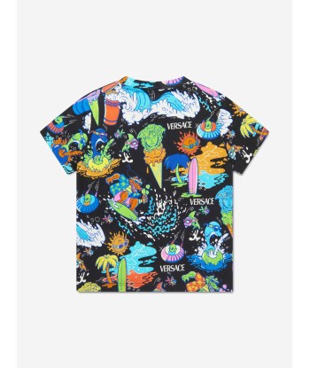 Versace Boys Holiday Print T-Shirt chez Cornerstreet bien 