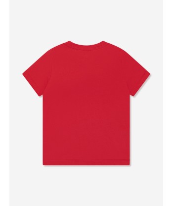 Versace Boys Logo T-Shirt in Red Venez découvrir notre 