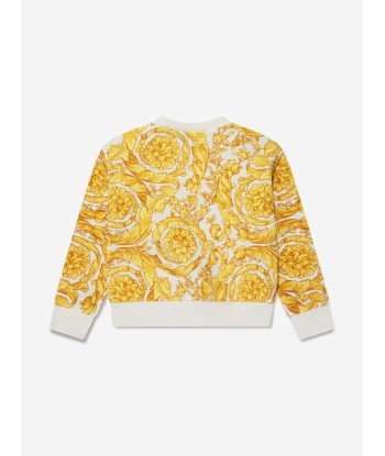 Versace Baby Girls Barocco Sweatshirt in Gold acheter