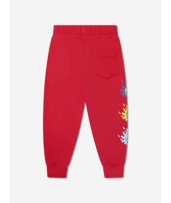 Versace Boys Logo Joggers in Red chez Cornerstreet bien 