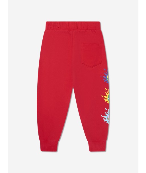 Versace Boys Logo Joggers in Red chez Cornerstreet bien 