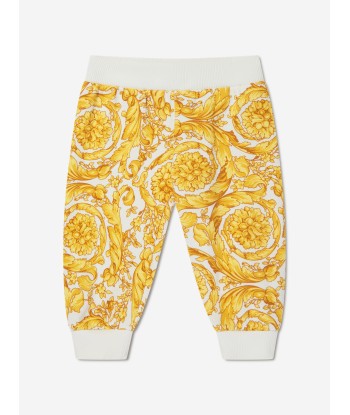 Versace Baby Girls Barocco Joggers in Gold Livraison rapide