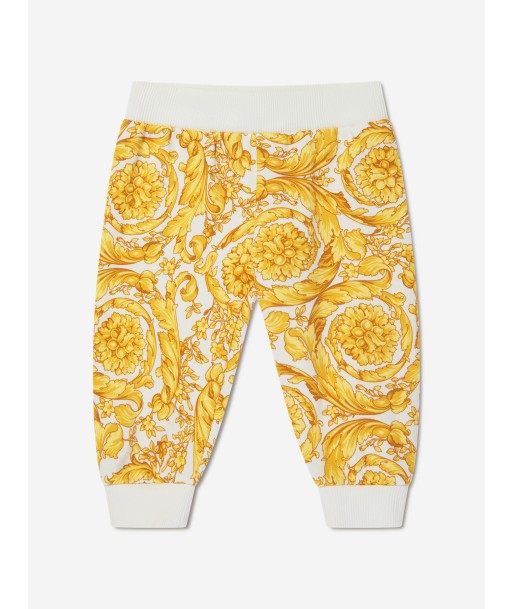 Versace Baby Girls Barocco Joggers in Gold Livraison rapide