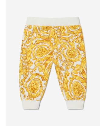 Versace Baby Girls Barocco Joggers in Gold Livraison rapide