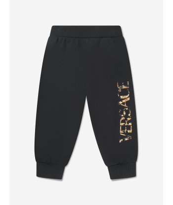 Versace Baby Boys Logo Joggers in Black les muscles