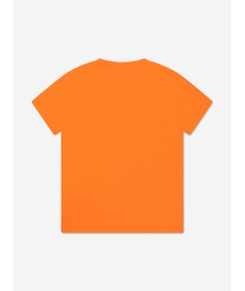 Versace Boys Medusa Logo T-Shirt in Orange la livraison gratuite