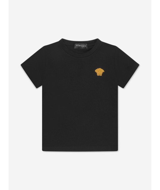 Versace Boys Medusa Logo T-Shirt in Black Venez acheter