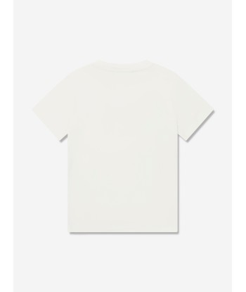 Versace Boys Logo T-Shirt in White Par le système avancé 