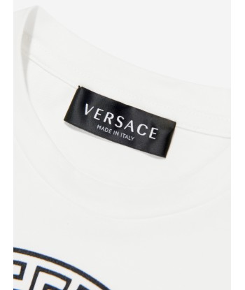 Versace Kids Medusa Logo T-Shirt in White l'évolution des habitudes 