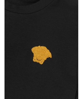 Versace Boys Medusa Logo T-Shirt in Black Venez acheter