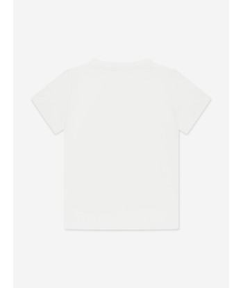 Versace Kids Medusa Logo T-Shirt in White l'évolution des habitudes 