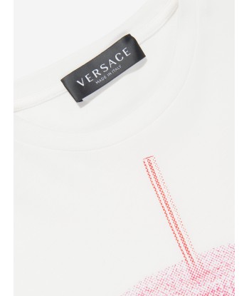 Versace Girls Travel Cup T-Shirt in White pas chere