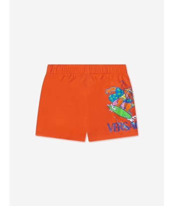 Versace Baby Boys Swim Shorts in Orange offre 