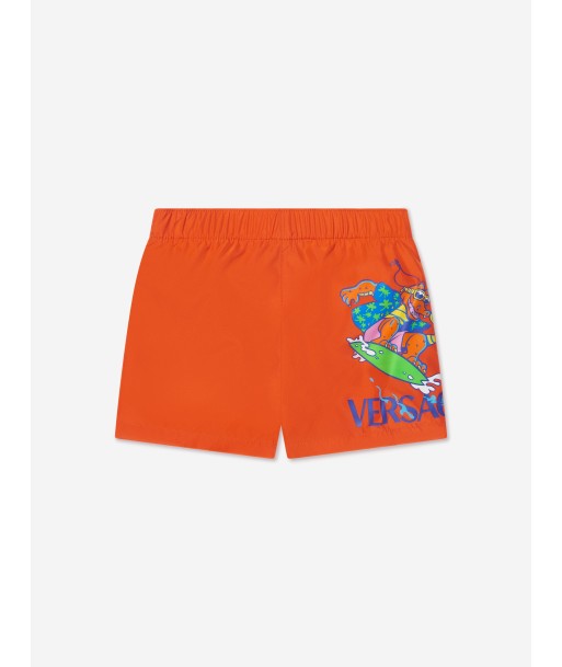 Versace Baby Boys Swim Shorts in Orange offre 