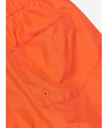 Versace Boys Crocodile Swim Shorts in Orange d'Europe débarque