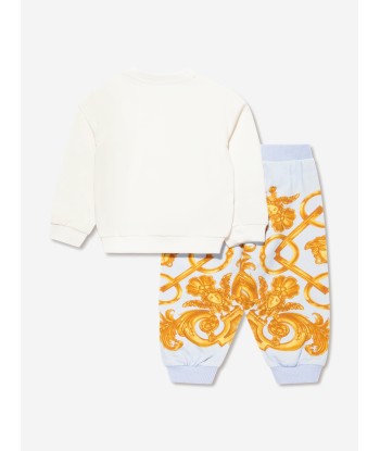 Versace Baby Boys Tracksuit in White Fin de série